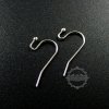 50pcs 12*21mm brass plated rhodium kidney earrings hoop DIY jewelry findings supplies 1702078