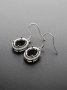 1Pair Multiple Size Oval Bezel Solid 925 Sterling Silver DIY Prong Hook Earrings Settings Bezel 1702197