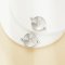 14MM Round Stainless Steel Pendant Settings With Two Loops,Minimalist Silver Pendant Charm Connector,DIY Pendant Blank Supplies 1431543