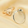 8x10MM Keepsake Breast Milk Resin Pear Ring Bezel Settings,Solid Back 925 Sterling Silver Rose Gold Plated Ring,High Bezel Stackable Ring,DIY Ring Supplies 1294672