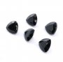 5Pcs 4MM Natural Trillion Black Onyx Faceted Cut Triangle Loose Gemstone Nature Semi Precious Stone DIY Jewelry Supplies 4160028