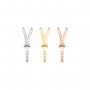 3.5x11MM Rose Gold Plated Solid 925 Sterling Silver Bail for Half Drilled Pear Beads DIY Supplies 1431084