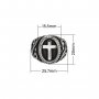 Heavy Jerusalem Cross Stainless Steel Ring,Stainless Steel Baptism Ring,Cross Religious Ring,Men's Ring,DIY Ring Supplies 1295010