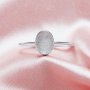 Keepsake Breast Milk Resin Oval Bezel Ring Settings,Solid Back Solid 14K 18K Gold Ring,Simple Ring,DIY Ring Supplies For Gemstone 1222090