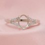 6x8MM Oval Prong Ring Setttings Breast Milk Resin Memory Jewelry Solid 14K 18K Gold DIY Ring Blank Wedding Band with Moissanite 1222066-1