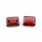 5Pcs Natural Red Garnet January Birthstone Emerald Cut Faceted Loose Gemstone Nature Semi Precious Stone DIY Jewelry Supplies 4170008