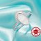6x11MM Keepsake Breast Milk Resin Oval Ring Bezel Settings,Solid 925 Sterling Silver Ring,CZ Stone Art Deco Solid Back Ring,DIY Ring Supplies 1222154-1
