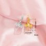 Keepsake Breast Milk Ball Flower Pin Pendant Settings for Half Drilled Pearl Bead,Solid 14K 18K Gold Pendant,DIY Pendant Supplies 1431510