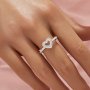 Keepsake Breast Milk Resin Heart Channel Ring Settings,Solid 925 Sterling Silver Ring,Minimalist Heart Ring,DIY Ring Supplies 1295045-1