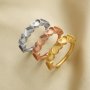 6MM Keepsake Breast Milk Resin Heart Ring Settings Stackable 6 Stones Solid 925 Sterling Silver Rose Gold Plated DIY Ring Bezel 1294391