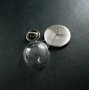 5sets 20mm setting size with glass dome cover vintage antiqued silver round DIY brooch supplies findings 1581029