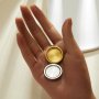 20MM Round Bezel Keepsake Breast Milk Resin Pendant Settings,Stainless Steel Rotatable Pendant Charm,DIY Pendant Supplies 1411474