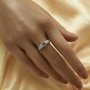 6MM Hexagon Prongs Ring Settings Size 6.75,Leaf Tree Branch 925 Sterling Silver Rose Gold Plated Ring,Art Deco Ring,DIY Ring Supplies 1294904