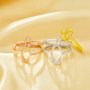 Marquise Prong Ring Settings,Solid 925 Sterling Silver Rose Gold Plated Ring,Minimalist Marquise Ring,DIY Ring Blank Supplies 1295032