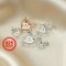 1Pcs 5-15MM Setting Size Rose Gold 925 Sterli...