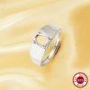 6x8MM Oval Prong Ring Blank Settings,Solid 925 Sterling Silver Ring,Men's Ring,Adjustable Ring,DIY Ring Supplies For Gemstone 1224225