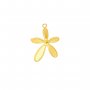 Pear Bezel Stainless Steel Pendant Settings,Yellow Gold Silver Flower Pendant Charm,Art Deco Pendant,DIY Pendant Blank Supplies 1431523