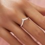 Curved Moissanite Stackable Ring,Solid 14K 18K Gold Ring,Elegant Pave Moissanite Stacker Ring,Stackable Ring,DIY Ring Supplies 1294991