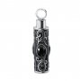 1Pcs Stainless Steel Tube Keepsake Ash Canister Cremation Urn Wish Vial Pendant Prayer Purfume Box 10x38MM Antiqued Silver 1190021