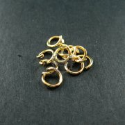 100pcs 7mm diamter 1mm thick 14K light gold plated brass strong open single jumpring DIY supplies findings 1545007