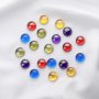 5Pcs 12MM Round Cubic Zirconia Cabochon,Blue Yellow Green Purple Semi Precious Gemstone DIY Jewelry Supplies 4110188