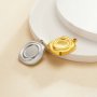 Keepsake Breast Milk Resin Oval Bezel Pendant Settings,Minimalist Stainless Steel Oval Pendant Charm,DIY Pendant Blank Supplies 1421273