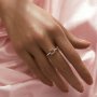 Square Prong Ring Settings fpr Princess Cut Stone,Solid 14K 18K Gold Ring,Minimalist Square Ring,DIY Ring Supplies For Gemstone 1295094