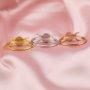 Keepsake Breast Milk Full Moon Round Ring Settings Resin Solid 14K Gold DIY Ring Blank Band for Gemstone 1210113-1