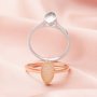 5x10MM Keepsake Breast Milk Resin Marquise Bezel Ring Settings,Solid 14K 18K Gold Ring,Simple Ring,DIY Ring Supplies 1294642