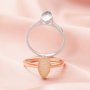 5x10MM Keepsake Breast Milk Resin Marquise Bezel Ring Settings,Solid 14K 18K Gold Ring,Simple Ring,DIY Ring Supplies 1294642