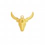 Keepsake Breast Milk Resin Oval Bezel Pendant Settings,Yellow Gold Plated Stainless Steel Bulls Head Pendant Charm,DIY Pendant Blank 1421252