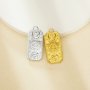 Stainless Steel Sun Moon Eye Rectangle Pendant Charm,Yellow Gold Plated Stainless Steel Pendant,Vintage Styles Pendant Blank 1431444