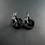 10Pcs 15MM round bezel tray setting gun black brass french cufflink blanks cuff link sleeve button findings 1500023