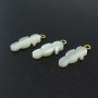 5Pcs 12x20MM White Mother of Pearl Shell Sea Horse Pendant Charm DIY Supplies Findings 1800518