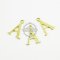 10pcs 15x10mm vintage kawaii metal alphabet letter A raw brass pendant charm packs assortment 1800061