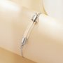 Tube Glass Bottle Stainless Steel Pendant Bracelet,Minimalist Perfume Vial Pendant Chain Bracelet,DIY Bracelet Supplies 1900347