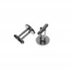 1Pair 15/20MM Round Plain Stainless Steel Blank Cuff Links For DIY Engraving 1500155