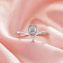 Round Pin Ring Settings For Half Drilled Pearl Bead,Solid 14K 18K Gold Ring For Half Drilled Beads,Vintage Styles Round Ring,DIY Ring Supplies 1295102