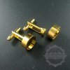 10pcs Screw Change Series 12mm setting size screwed top bezel gold plated brass DIY cufflinks,cuff link supplies jewelry findings 1500056