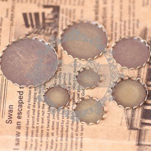 20pcs 20MM vintage round pendant setting,vintage bronze pendant base setting1411011-4