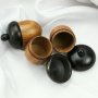 5Pcs Wood Acorn Nut Keepsake Screwed Cremation Urn Secrect Canister Memerial Vial Prayer Box Pendant 1190029