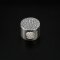 10MM Round Bezel Beads Settings for Breast Milk Resin Solid Back 925 Sterling Silver Pendant Beads with 4.5MM Hole for Bracelet DIY Supplies 1411288