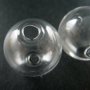 5pcs 20mm round glass beads bottles with 5mm open mouth transparent DIY glass pendant charm findings supplies 3070075