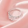 Hexagon Prong Ring Settings,Solid 14K 18K Gold Moissanite Ring,Elegant Art Deco Ring,DIY Ring Supplies 1294985