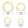 Minimalist Round Circle Hoop Earrings,Solid 925 Sterling Silver Ear Hooks,Simple Earring,Tiny Hoop Earrings,DIY Earrings Supplies 1706122