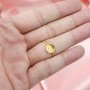 Round Breast Milk Resin Keepsake Ring Settings Solid 14K Gold 2MM Deep Bezel 1210111