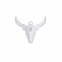 Keepsake Breast Milk Resin Oval Bezel Pendant Settings,Yellow Gold Plated Stainless Steel Bulls Head Pendant Charm,DIY Pendant Blank 1421252