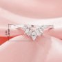 Curved Moissanite Stackable Ring,Solid 14K 18K Gold Ring,Dainty Stacker Ring,Stackable Ring,DIY Ring Supplies 1295000