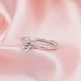 Solitaire Round Stones Prong Ring Settings,Solid 14K 18K Gold Ring,Minimalist Ring,DIY Ring Supplies For Gemstone 1295097