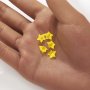 8MM Faceted Yellow Star Lumogarnet,Fluorescent Ce YAG,Yttrium Aluminum Garnet,Loose Gems,Manmade Crystal,UV Blacklight Dayglow 4160081